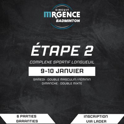 Circuit Mrgence Badminton - Étape 2